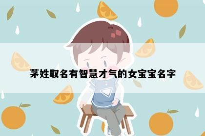 茅姓取名有智慧才气的女宝宝名字